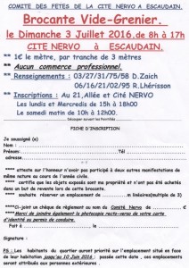 bulletin d'inscription.